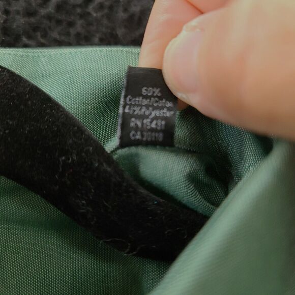 U.S. Polo Assn. Mens Button Up Shirt Green Size Medium Cotton Blend Long Sleeve - Picture 8 of 13